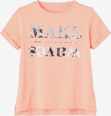 T-Shirt 'Relove' NAME IT en rose : devant