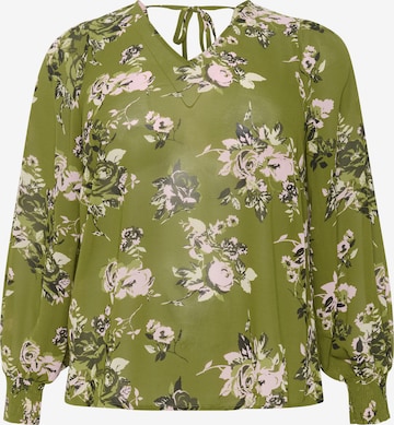 KAFFE CURVE Blouse 'Vima' in Green: front