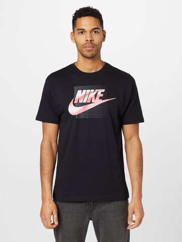 Nike Sportswear T-shirt 'FUTURA' i svart: framsida