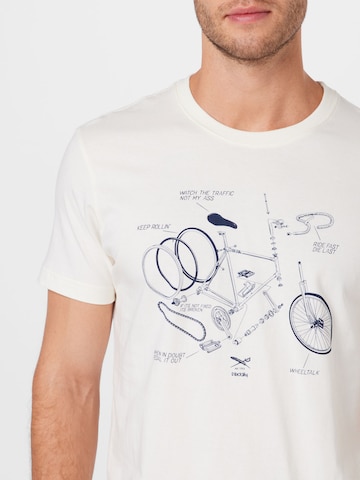 T-Shirt 'Bikeplosion' Iriedaily en blanc