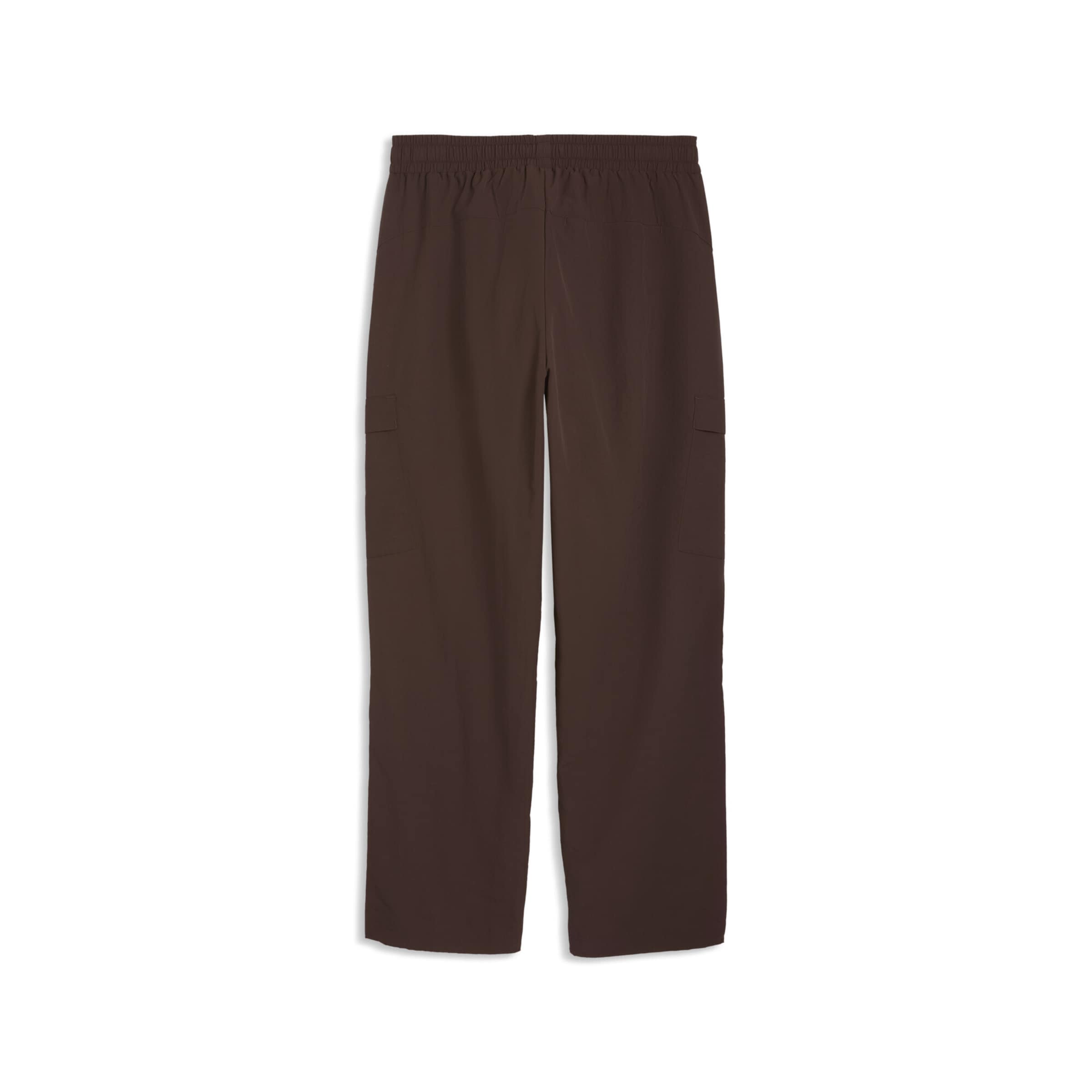 PUMA Regular Workout Pants in Brown: front