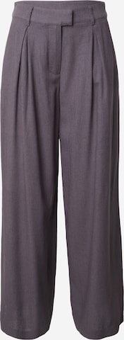 Wide Leg Pantalon à pince De Roos en gris : devant