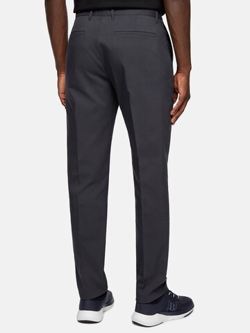 Boggi Milano Slim fit Pleated Pants in Grey