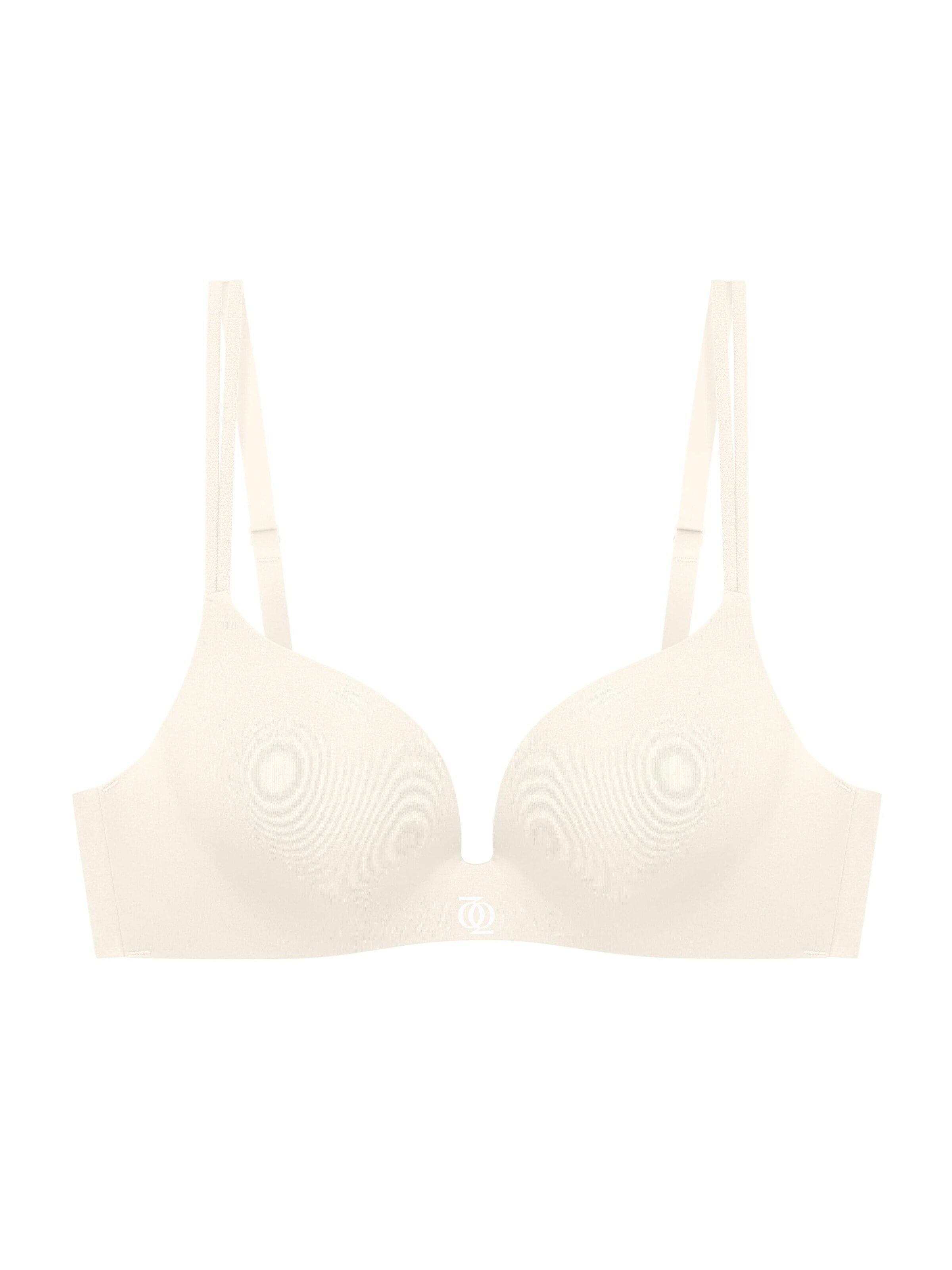 GOD SAVE QUEENS Push-up BH 'Second Skin Teardrop Push Up Bra' in Beige: voorkant