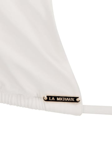 La Michaux High neck Bikinitop 'JADE' in Weiß