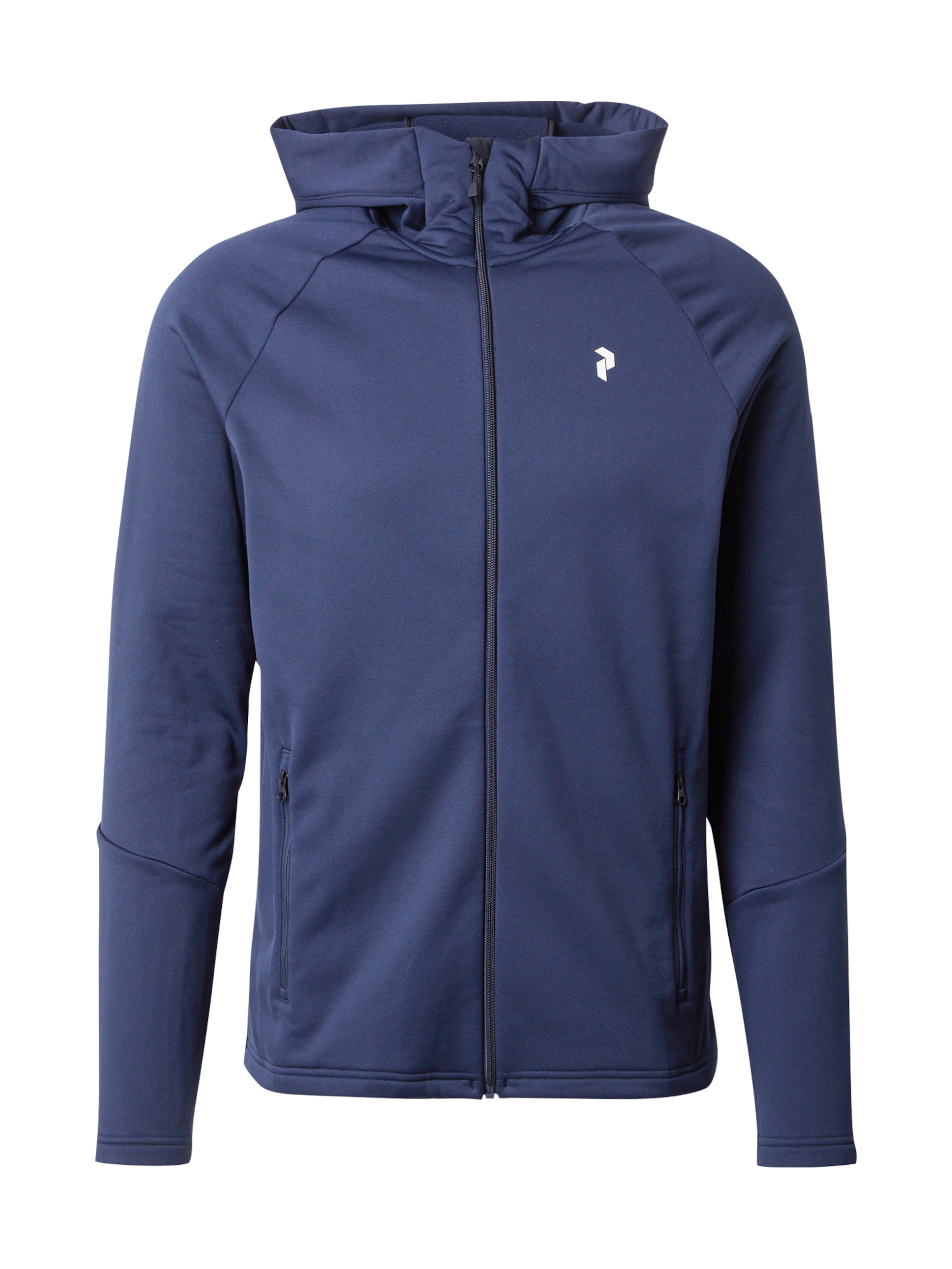 PEAK PERFORMANCE Athletic Fleece Jacket 'Rider Essentials' in Blue: front