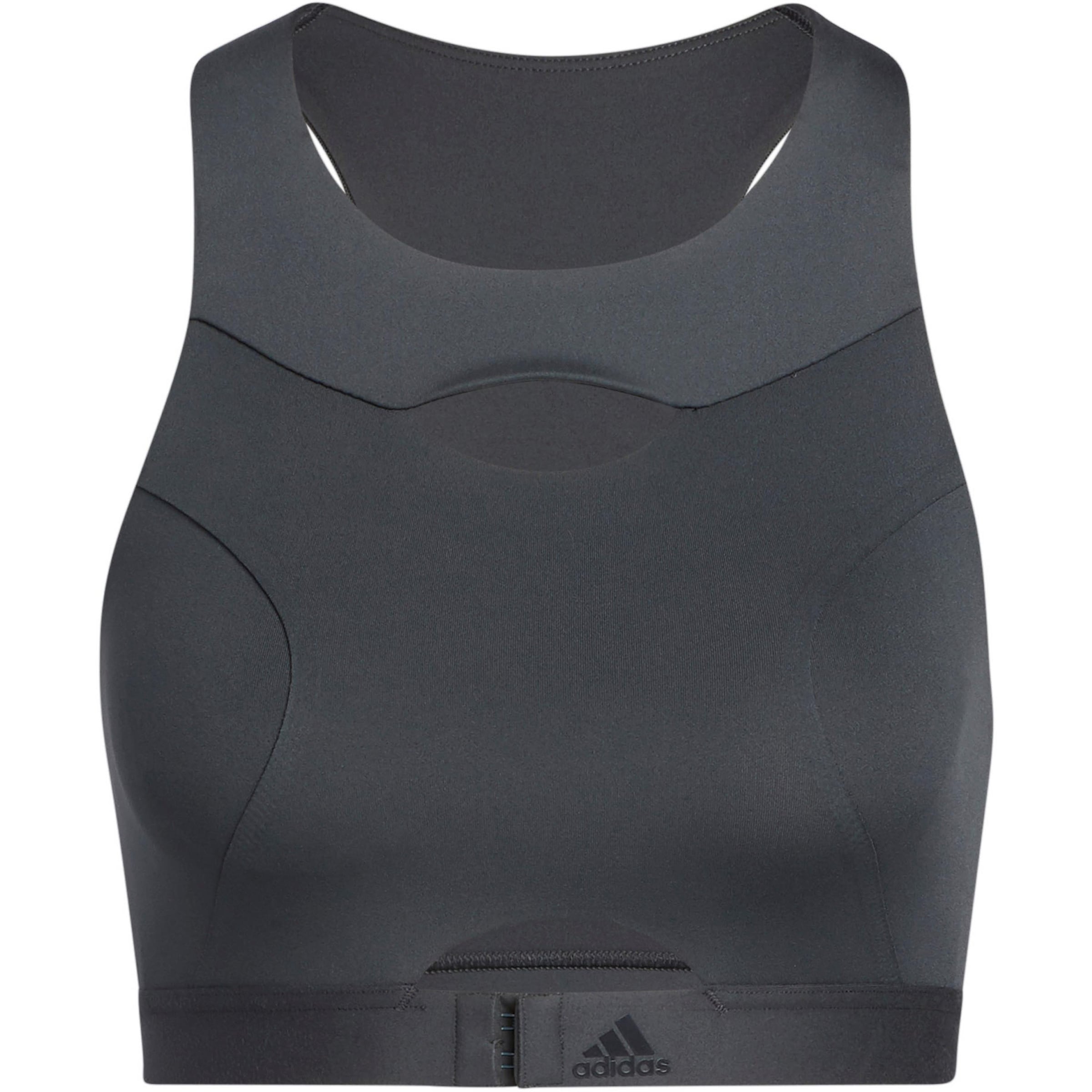 ADIDAS SPORTSWEAR Bustier Sport bh in Grijs: voorkant