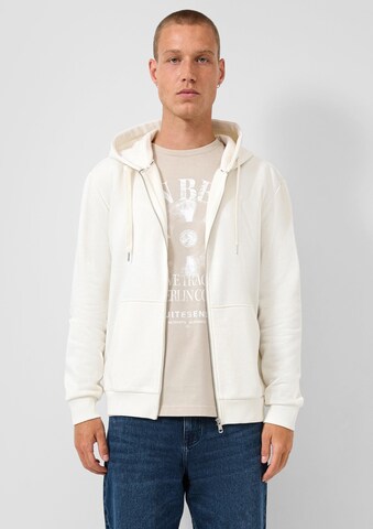 QS Sweatjacke in Weiß: Vorderseite