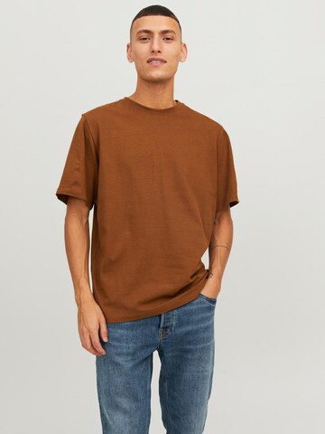 JACK & JONES T-Shirt in Braun: Vorderseite