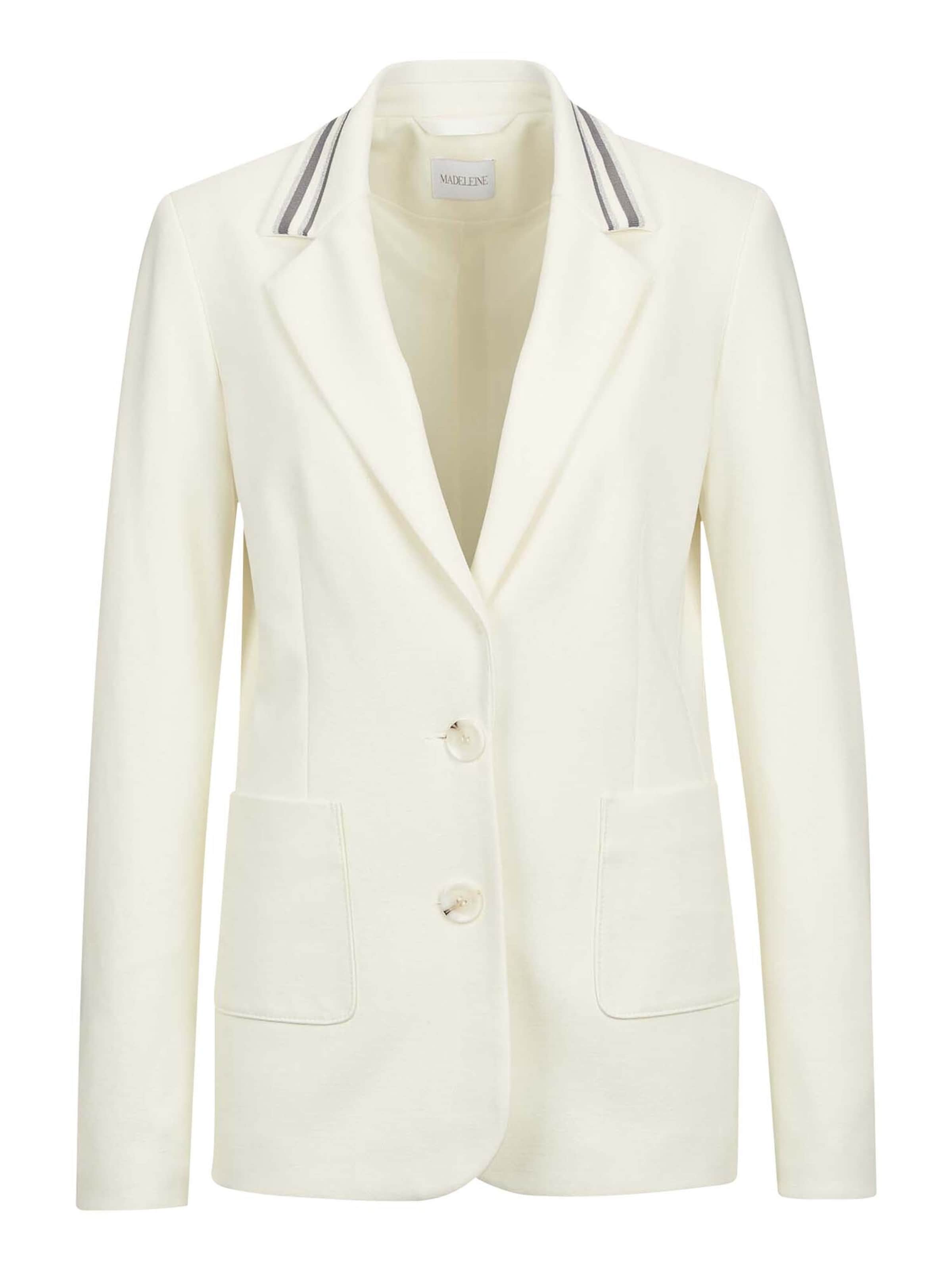Blazer MADELEINE en blanc : devant