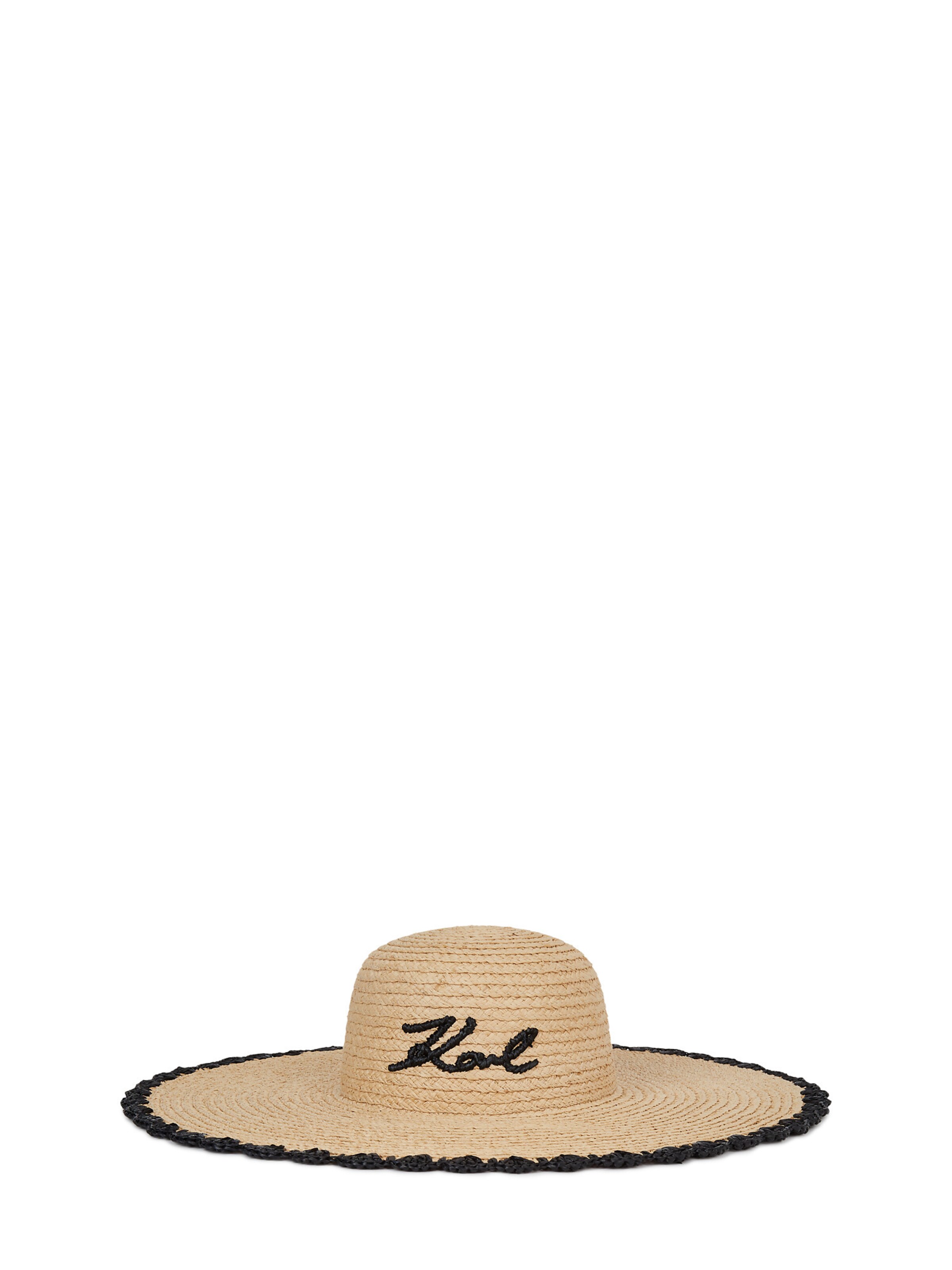 bēšs Karl Lagerfeld Hūte: no priekšpuses