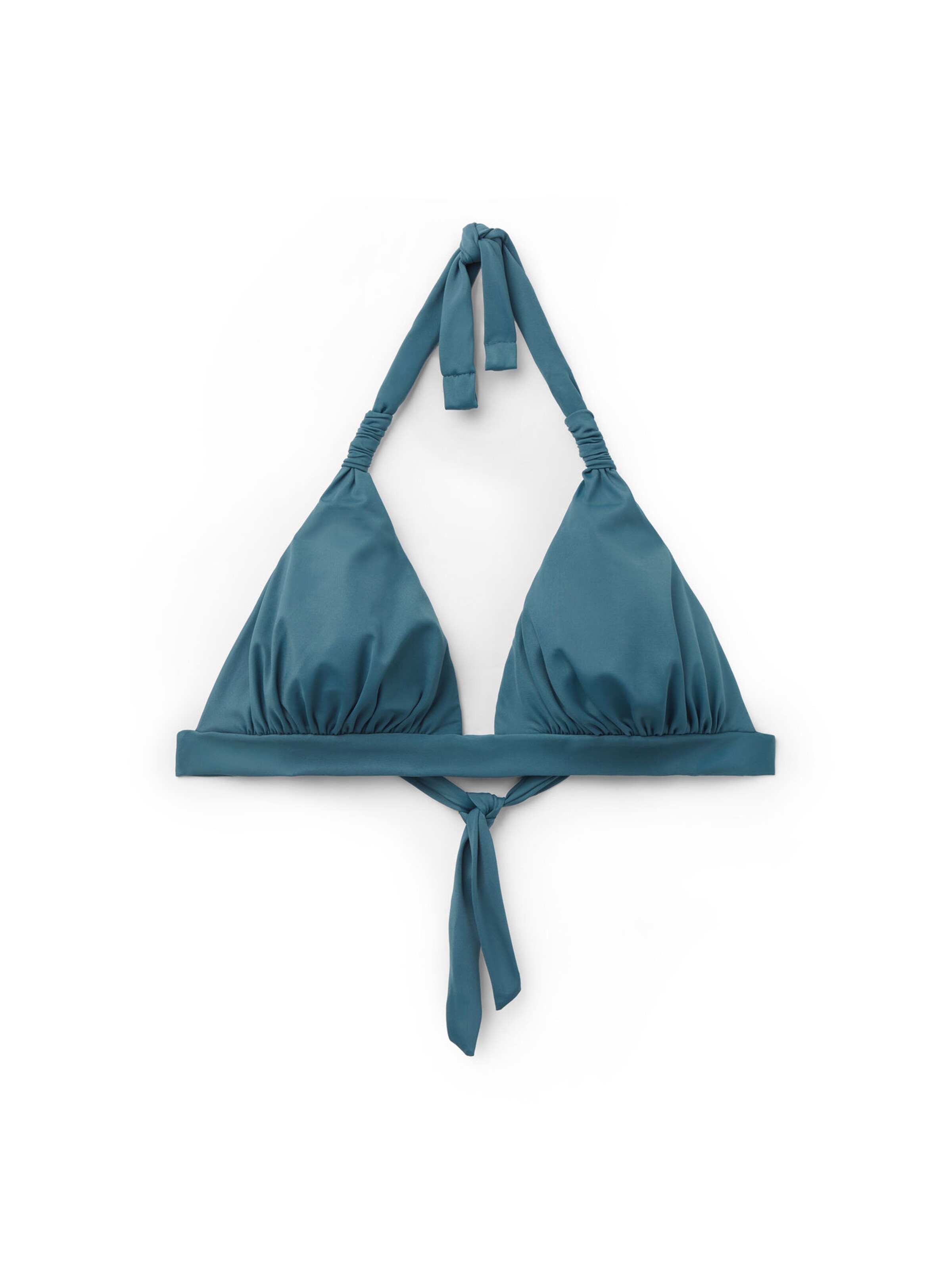 CALZEDONIA Triangle Bikini Top in Blue: front