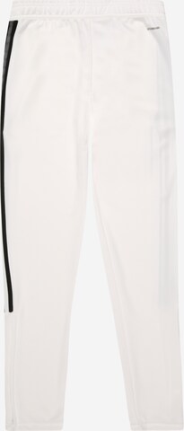 Slimfit Pantaloni sportivi 'Tiro' di ADIDAS PERFORMANCE in bianco