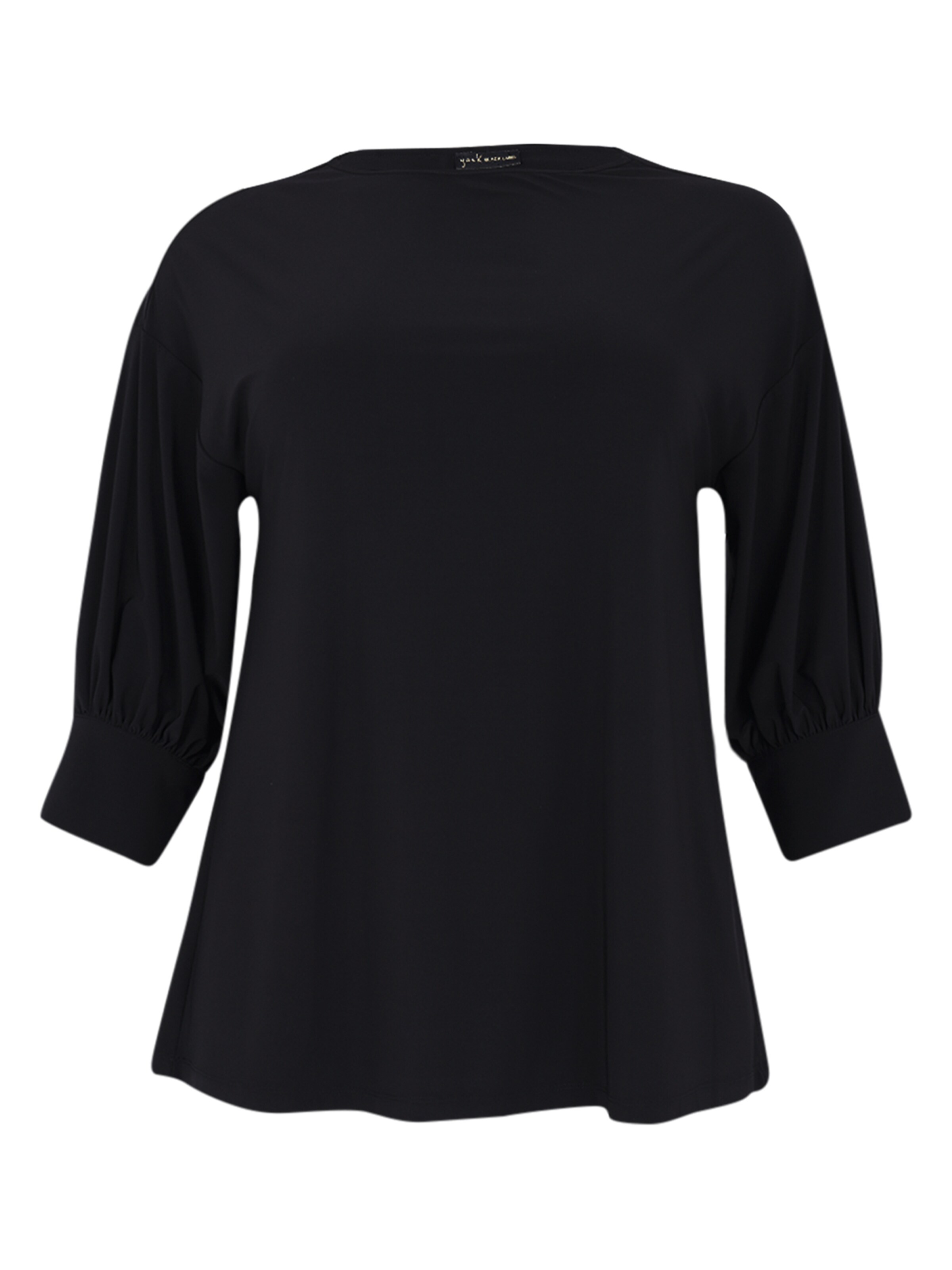 YOEK Tunic in Black: front