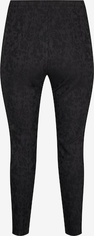 Zizzi Slimfit Hose in Schwarz