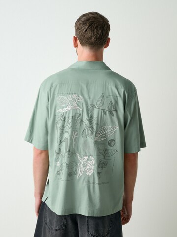 Next Regular fit Button Up Shirt in Green: front