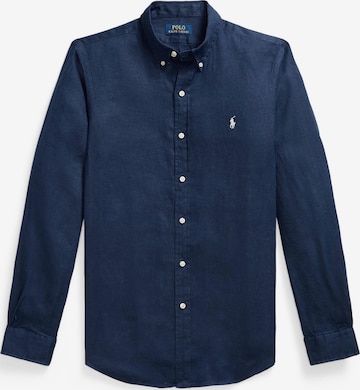 Polo Ralph Lauren - Slim Fit Camisa em azul: frente
