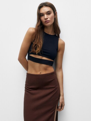 Pull&Bear Top in Zwart: voorkant