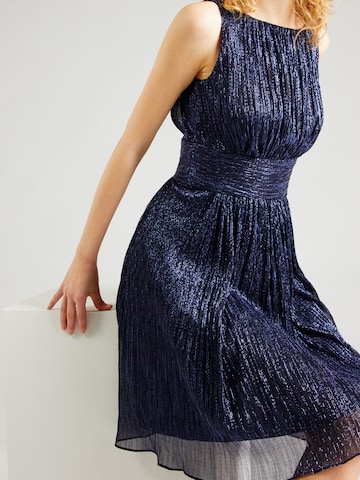 Robe de cocktail SWING en bleu