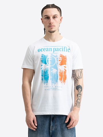 Ocean Pacific Shirt 'SIARGAO' in Weiß: Vorderseite