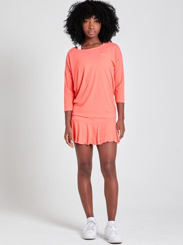 SPORTKIND Performance Shirt '3/4 Loose Fit' in Orange: front
