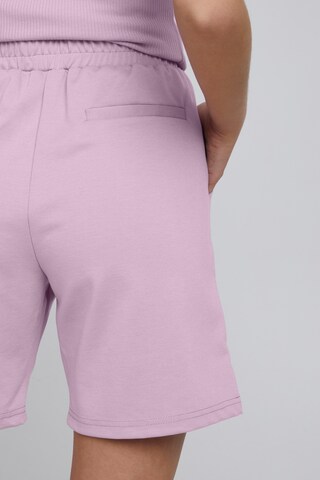 Regular Pantalon à pince 'Kate' ICHI en violet