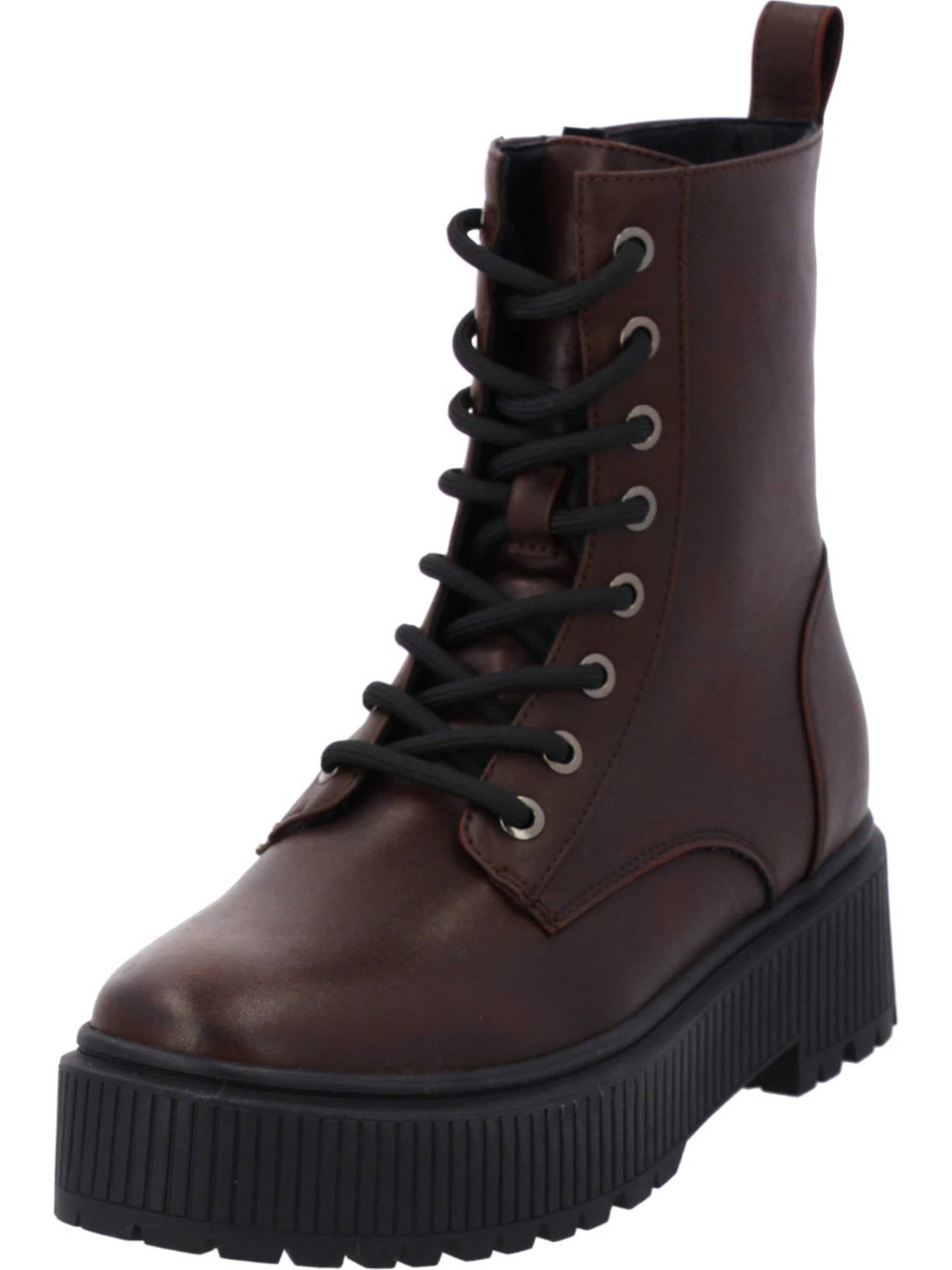 Palado Šněrovací kozačky 'Leski' – červená: přední strana