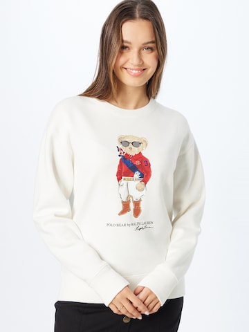 Polo Ralph Lauren - Sweatshirt em bege: frente