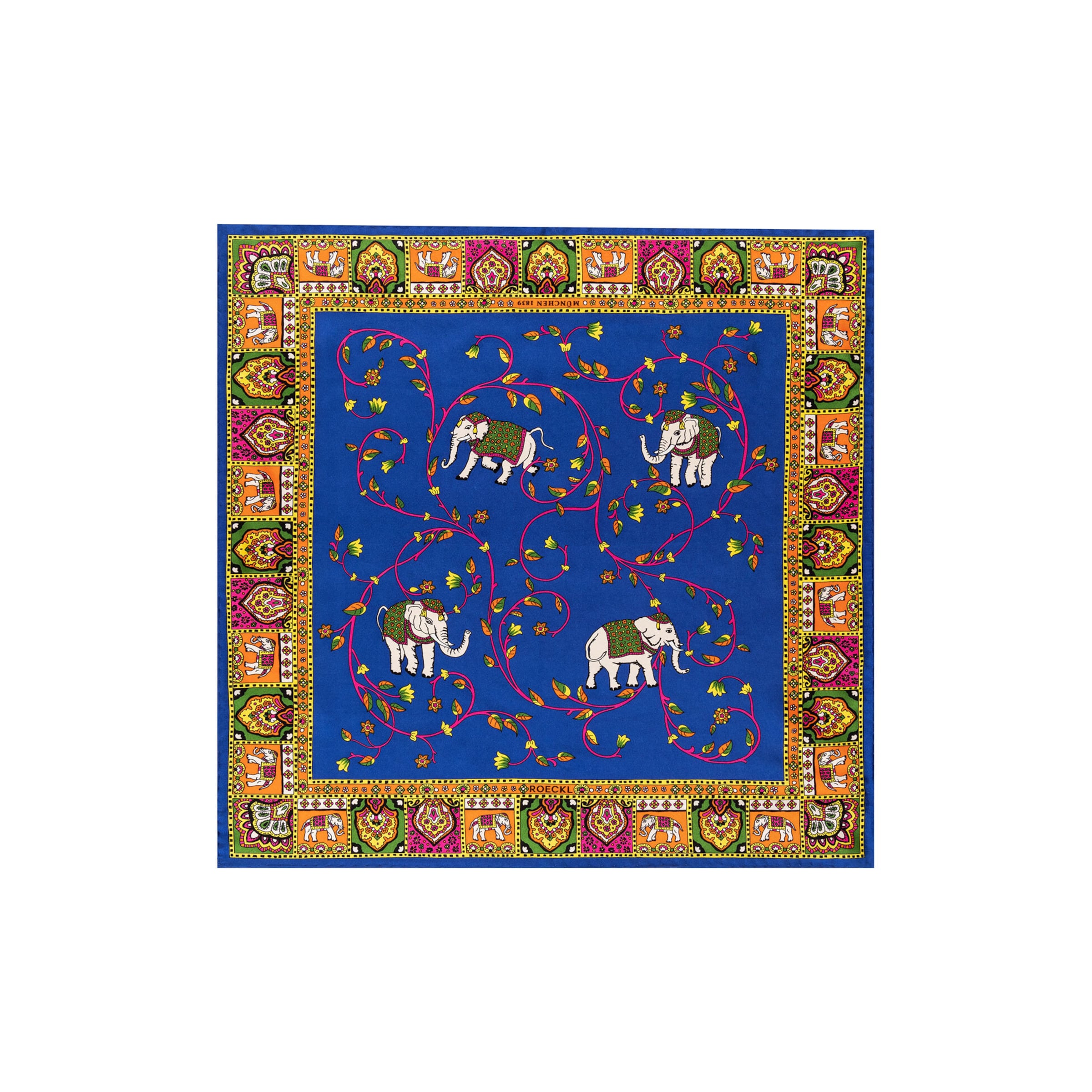 Foulard 'ELEPHANT GARDEN NICKY' di Roeckl in colori misti: frontale