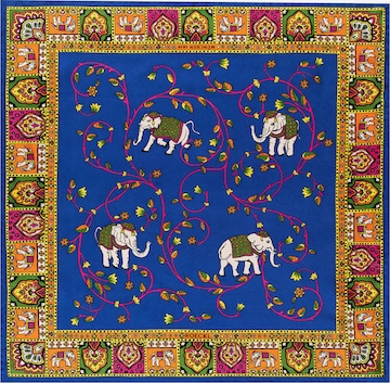 Foulard 'ELEPHANT GARDEN NICKY' di Roeckl in colori misti: frontale