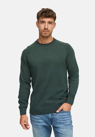 INDICODE JEANS Sweater 'Massum' in Green: front