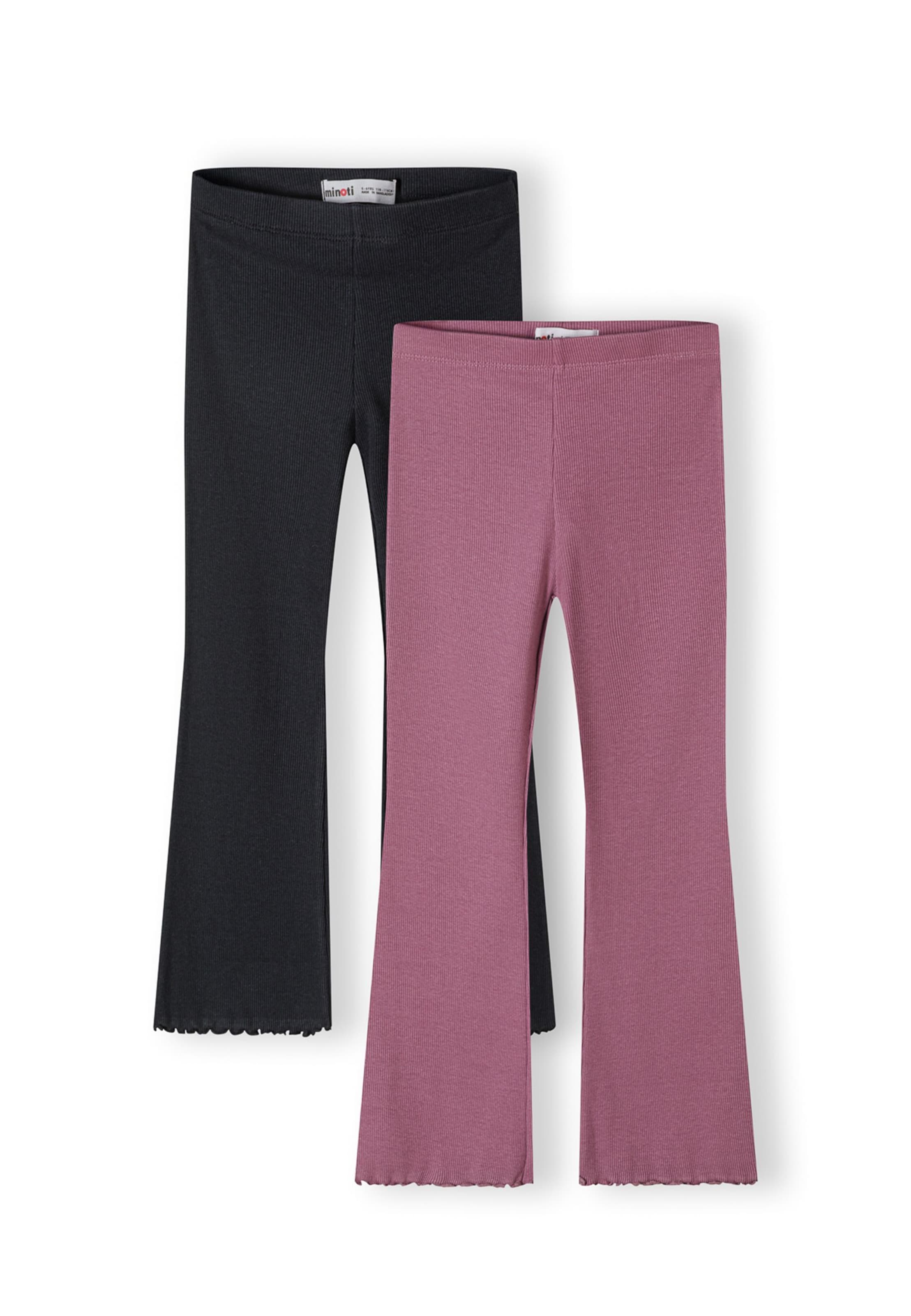 MINOTI Rozkloszowany krój Legginsy w kolorze różowy: przód