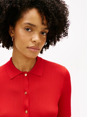 TOMMY HILFIGER Strickjacke in Orange