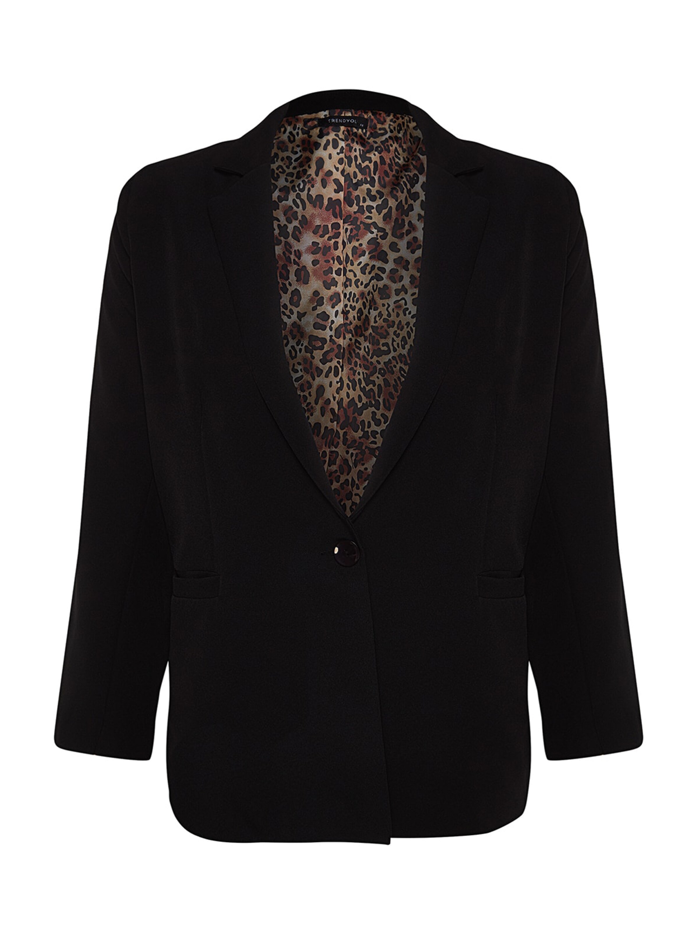 Trendyol Curve Blazers in de kleur Zwart, Productweergave