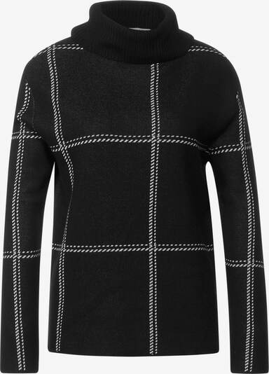 STREET ONE Pullover in schwarz / weiß, Produktansicht