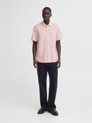 BLEND - Ajuste regular Camisa ' BHAban Slub Linen Mix ' en rosa