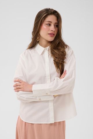 Cream Bluse 'Leli' i hvid: forside