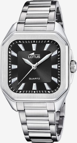 Montre à affichage analogique 'Lotus - Watch Square Series - Quartz watch movement - Watch case width: 35 mm' Lotus en noir : devant