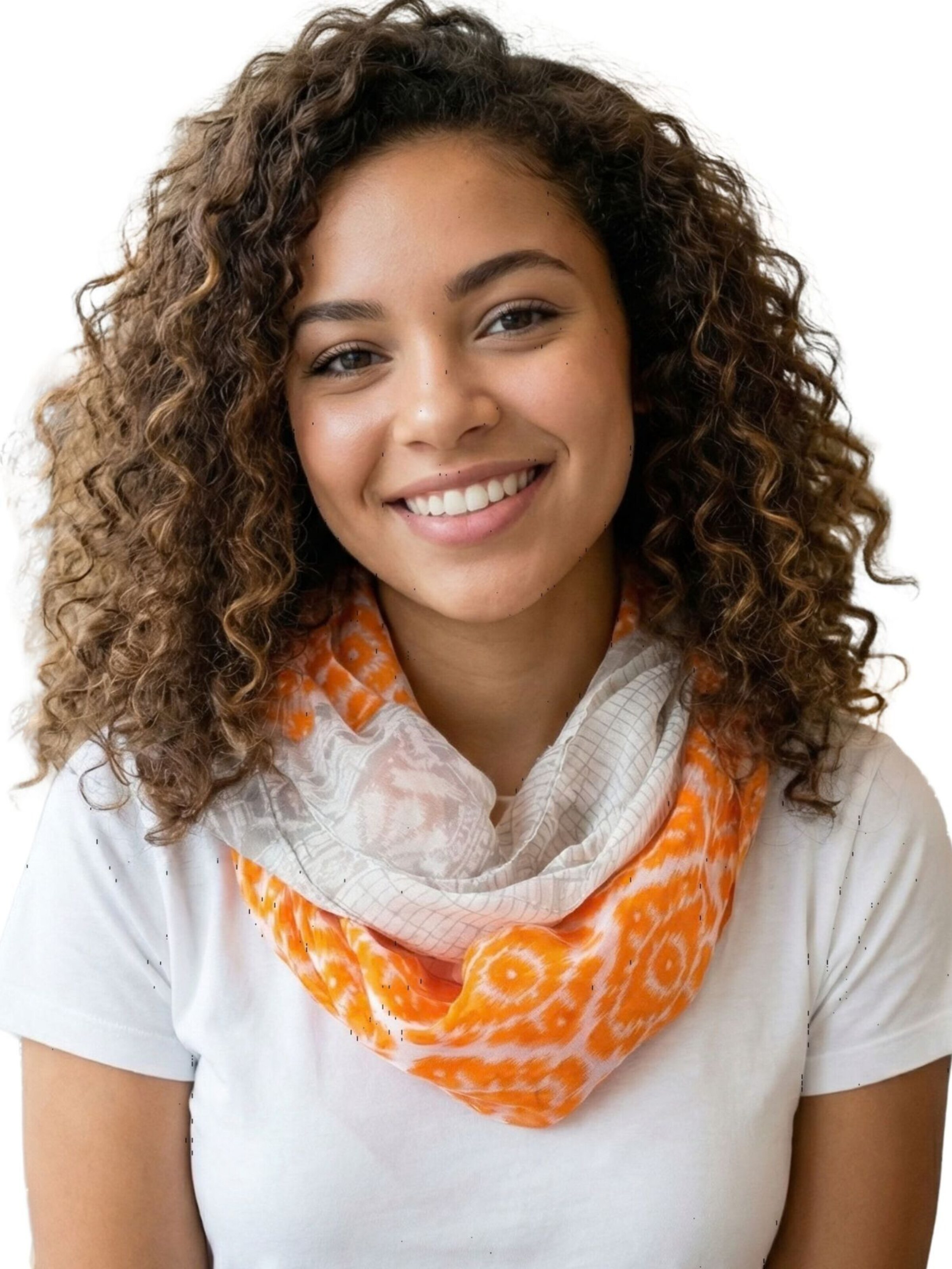 Sunsa Tube Scarf 'Sunsa' in Orange: front