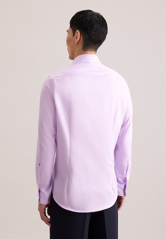 SEIDENSTICKER Slim Fit Businesshemd 'Schwarze Rose' in Lila