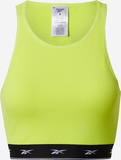 Reebok Sport Sportski top u limun žuta / crna, Pregled proizvoda