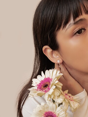 Hey Happiness Earrings 'Daisy Glow' in Silver: front