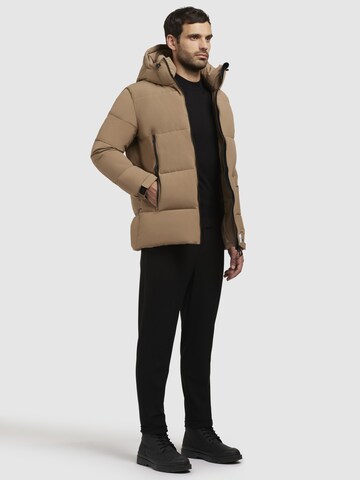 khujo Winter Jacket 'Roan' in Brown