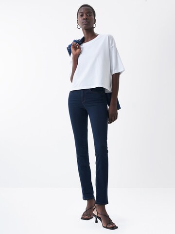 Coupe slim Jean 'Secret' Salsa Jeans en bleu : devant