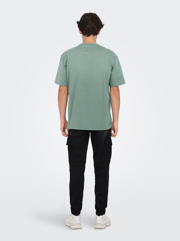 Only & Sons T-Shirt 'ONSFred' in Grün
