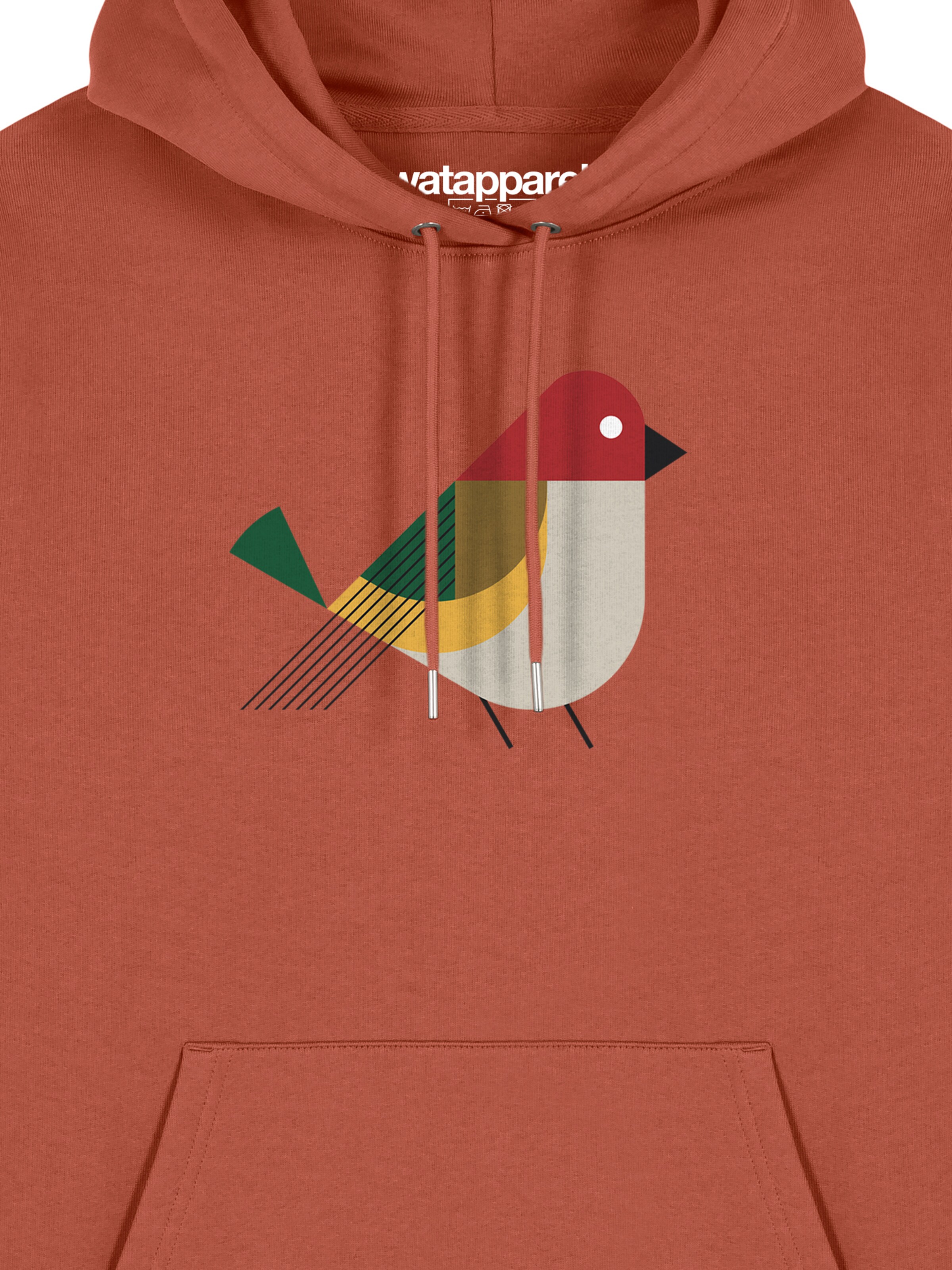 Watapparel Sweatshirt ' Vogel ' in Brown