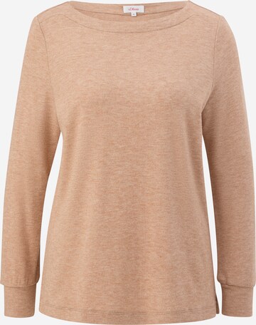 s.Oliver T-shirt i beige: framsida