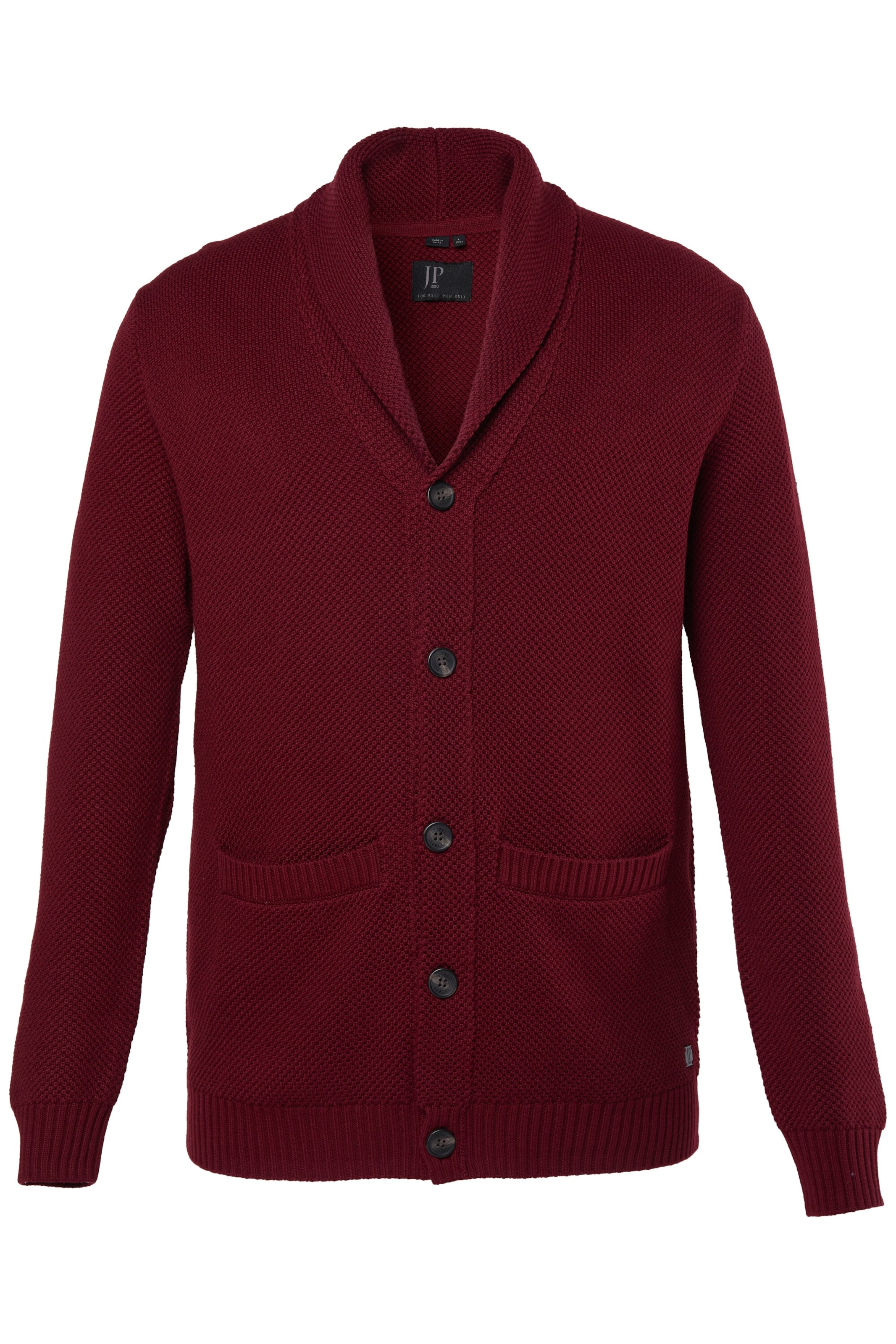 JP1880 Strickjacke in Braun: Vorderseite