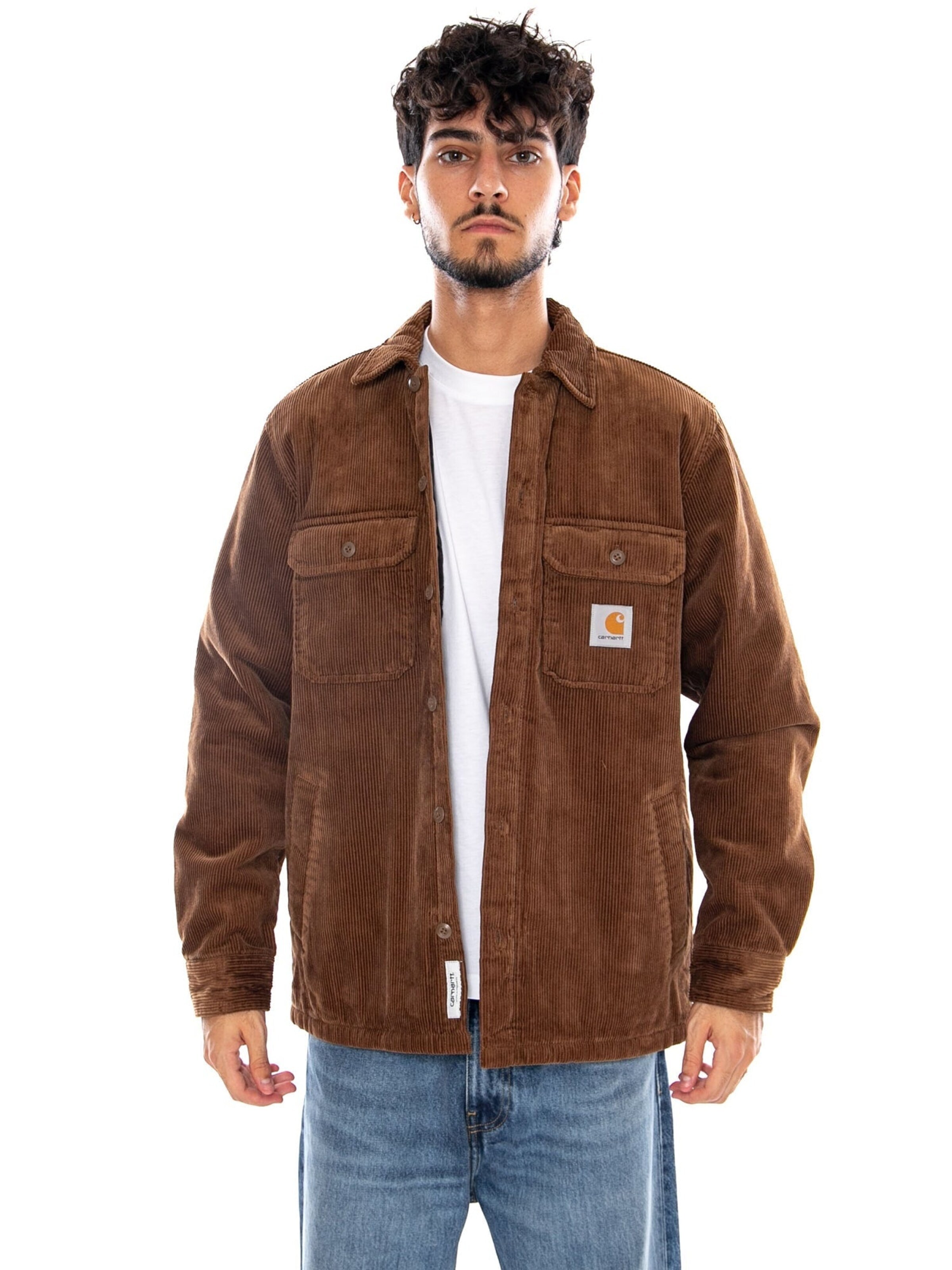 Comfort fit Camicia 'WHITSOME SHIRT JAC WIP H BROWN' di Carhartt WIP in marrone