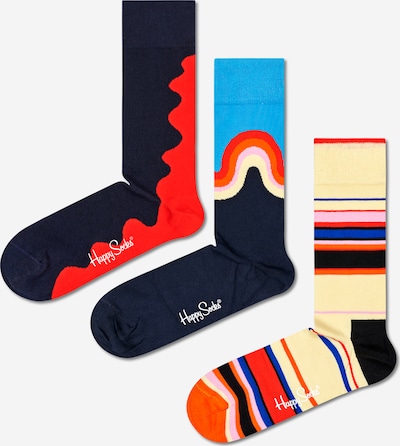 Happy Socks Sokker i blå / navy / pastelgul / rød, Produktvisning